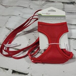Good2Go Mesh Harness Lead Set For Cats In Red NEW
